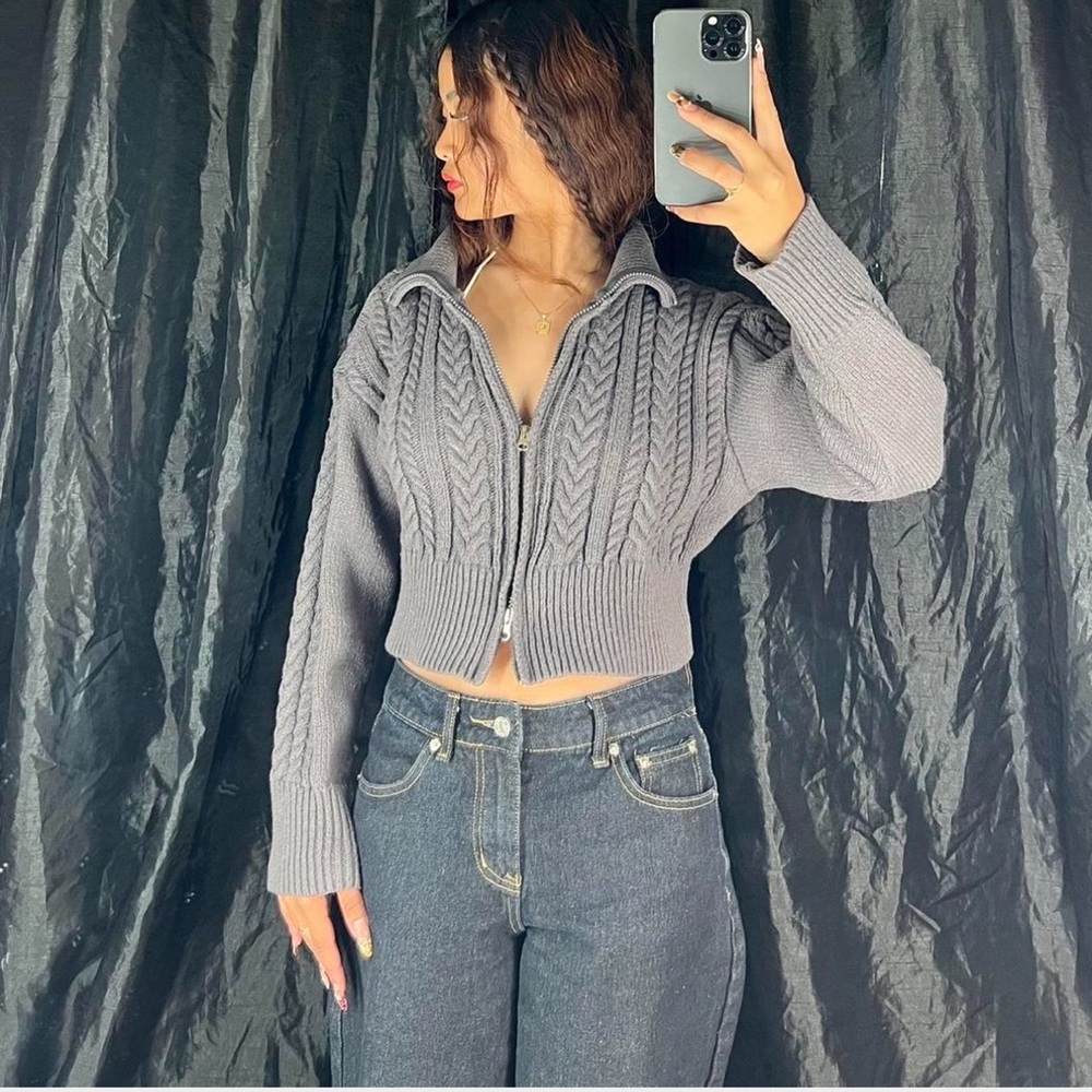 Urban Outfitters Grey Knit Cardigan